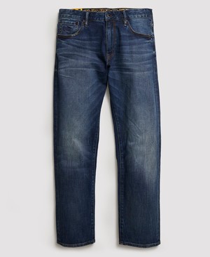 Superdry Daman Straight Férfi Farmer Kék | YSJWE4752